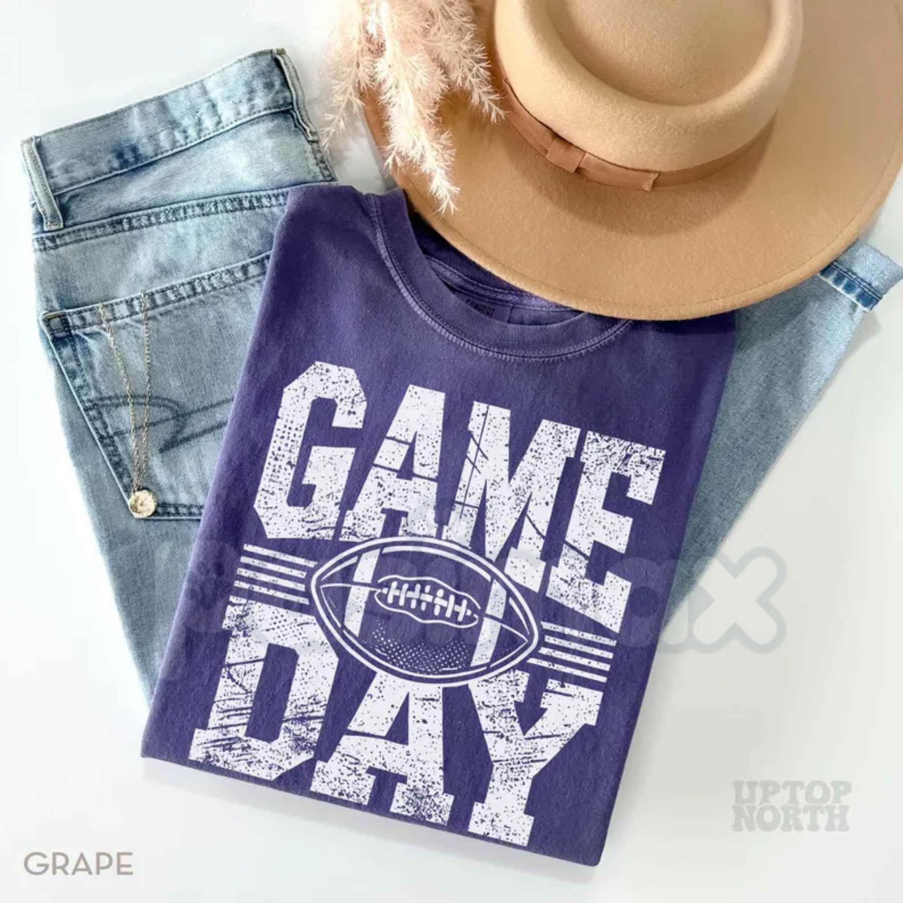 Comfort Colors® Football Season T-Shirt – Retro Gameday Graphic Tee, Vintage Football Mama & Fall Sports Unisex Top-Pasimax