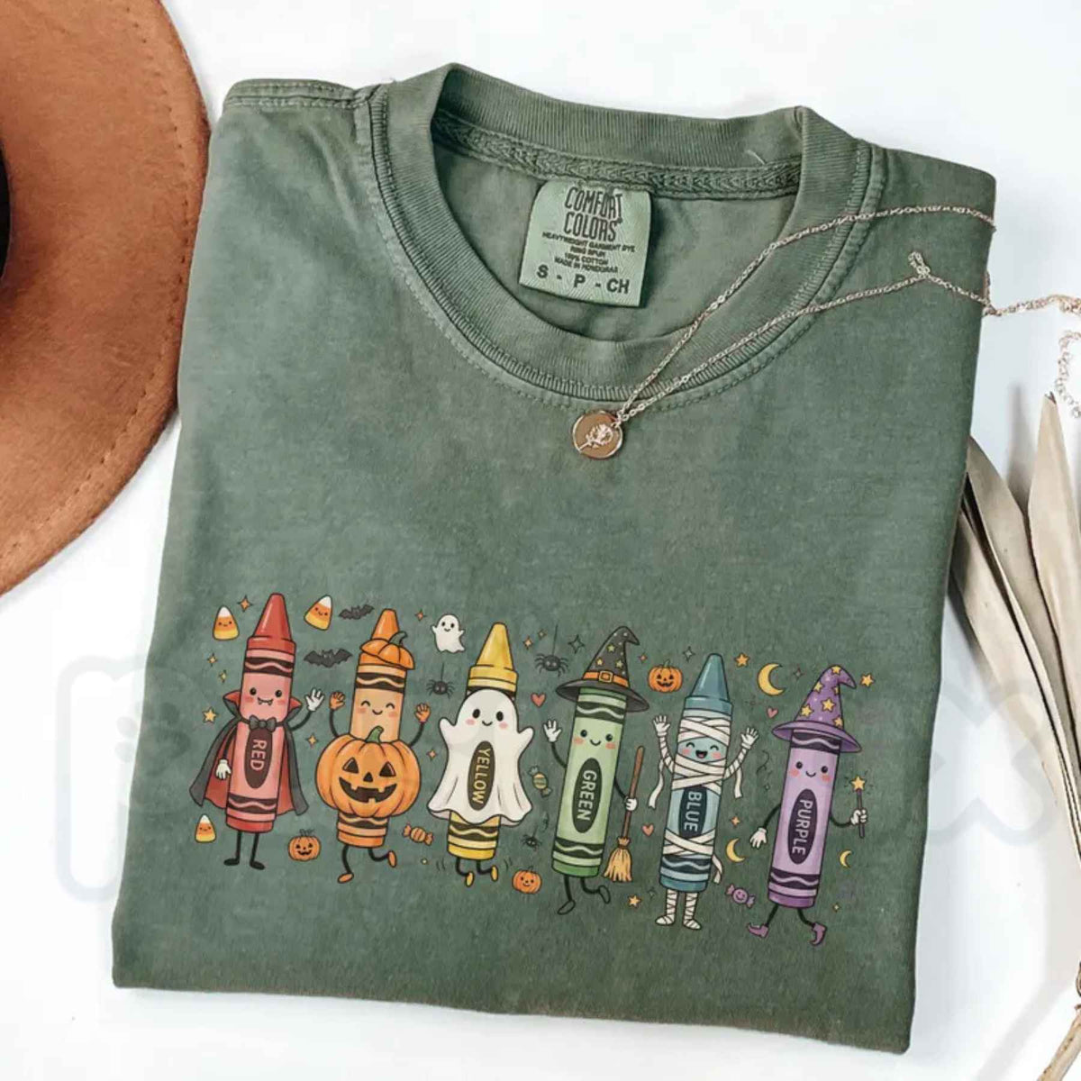 Comfort Colors® Funny Teacher Life T-Shirt – Happy Doodle Back-to-School Graphic Tee, Preschool Pencil & Crayon Unisex Top-Pasimax