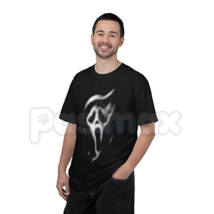 Comfort Colors® Ghostface Smoke Face T-Shirt – Retro Slasher Horror Movie Graphic Tee, Vintage Spooky Season Unisex Top-Pasimax
