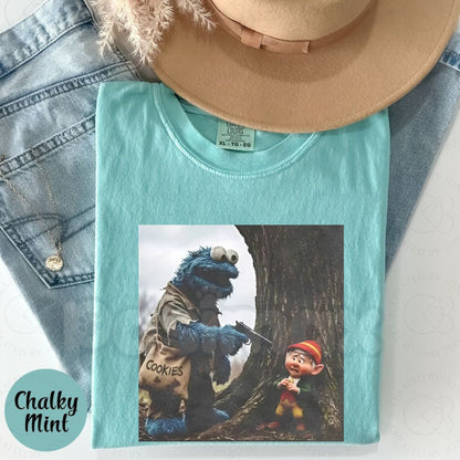 Comfort Colors® Give Me All Cookies Funny T-Shirt – Cookie Monster Meme Graphic Tee, Sarcastic Foodie Unisex Top & Gift-Pasimax