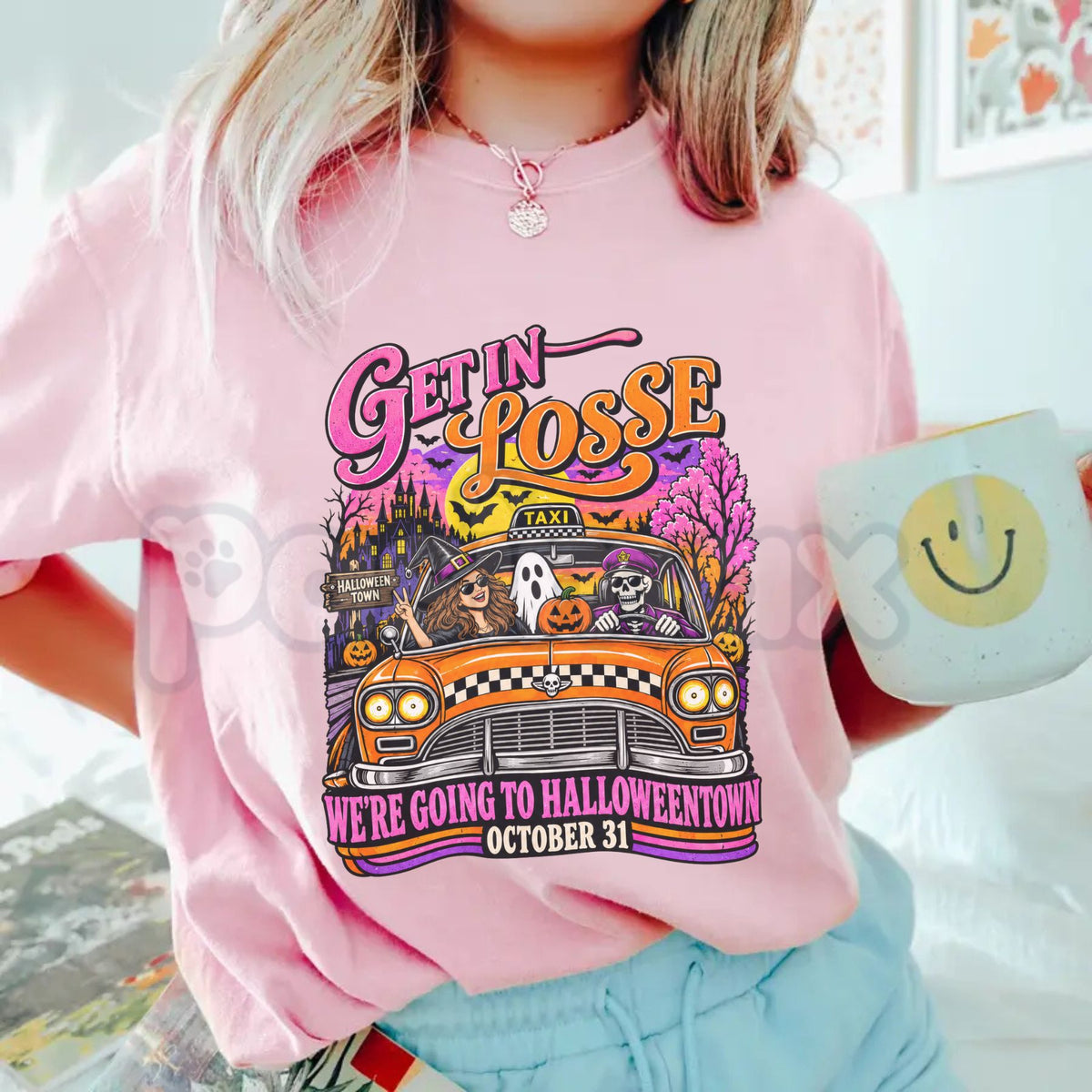 Comfort Colors® Going To Halloweentown Graphic T-Shirt – Retro Spooky Season Movie Tee, Vintage Autumn Unisex Top & Holiday Gift-Pasimax