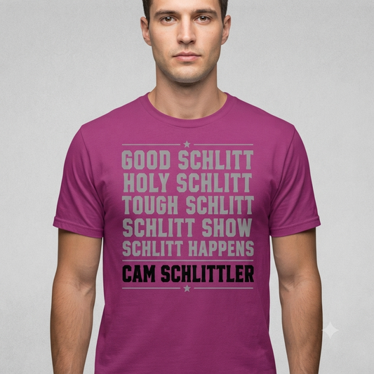Comfort Colors® Good Schlitt T-Shirt – Holy Schlitt & Cam Schlittler Fan Graphic Tee, Retro Baseball Pun Unisex Top & Gift-Pasimax