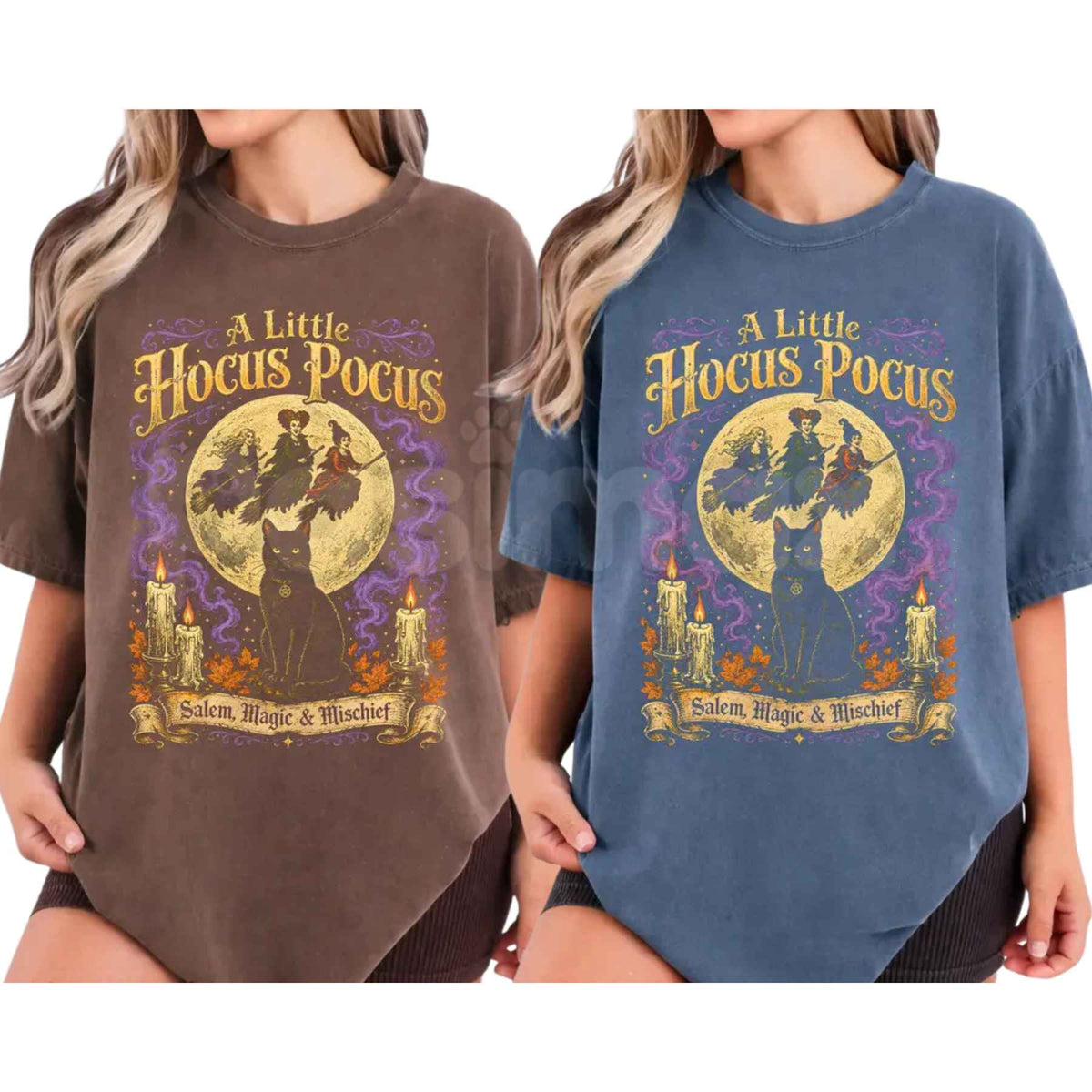 Comfort Colors® Hocus Pocus Inspired T-Shirt – Salem Magic & Mischief Graphic Tee, Sanderson Sisters Spooky Unisex Top & Gift-Pasimax