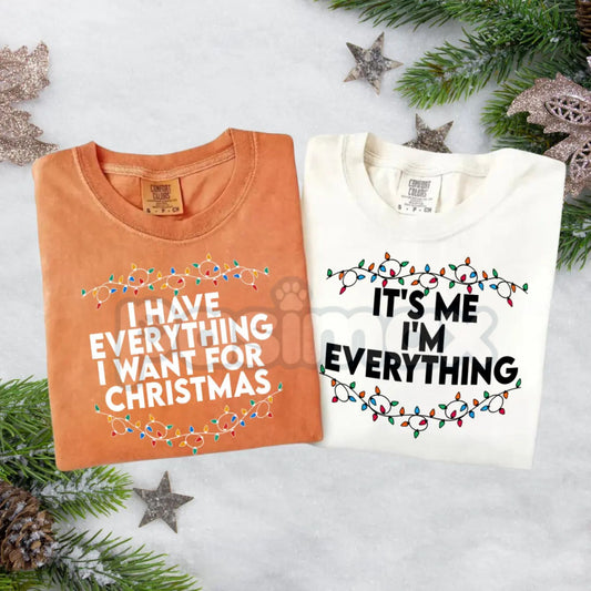 Comfort Colors® 'I'm The Gift' Christmas T-Shirt – Funny Holiday Slogan Tee, Cozy Xmas Party Couple Shirt, Humorous Self-Confident Apparel-Pasimax