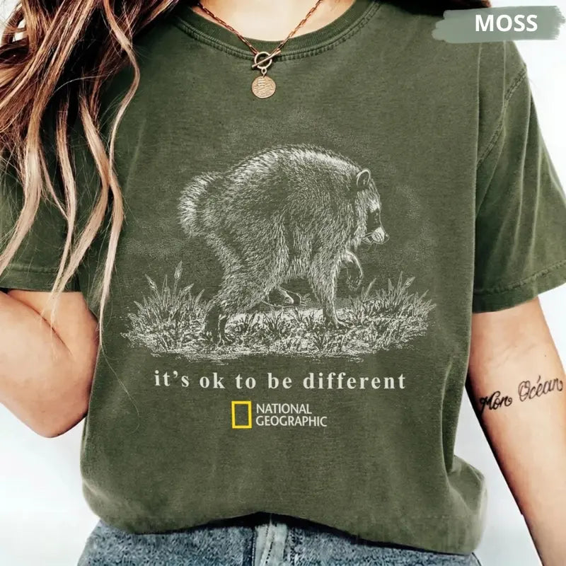 Comfort Colors® Jimothy Raccoon T-Shirt – Famous Seattle Raccoon Graphic Tee, Retro Trash Panda Unisex Top-Pasimax