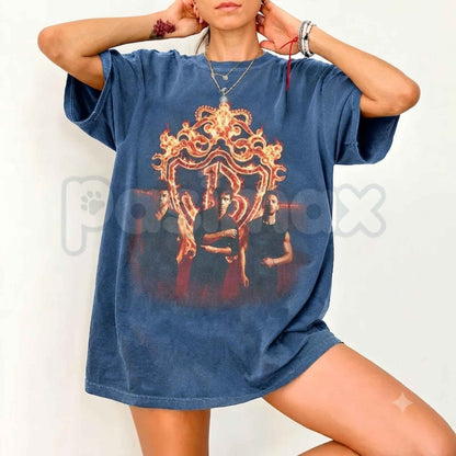 Comfort Colors® Joe Kevin Nick Brothers Burning Up Tour 2026 T-Shirt – Retro Pop Band Concert Graphic Tee, Nostalgic Music Fan Unisex Top-Pasimax
