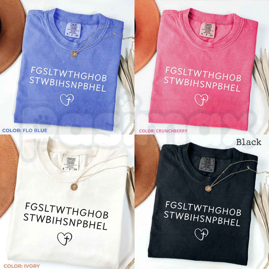 Comfort Colors® John 3:16 Bible Verse T-Shirt – Vintage Faith Graphic Tee, Minimalist Scripture Unisex Top & Gift-Pasimax