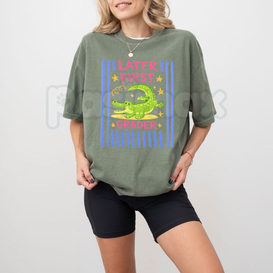 Comfort Colors® Last Day of School T-Shirt – Retro Teacher & Student "Out of Office" Tee, End of Year Celebration Graphic Shirt, Aesthetic Summer Break Top-Pasimax