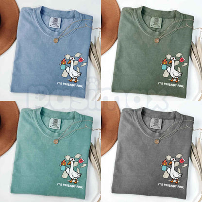 Comfort Colors® Nurse Goose T-Shirt – Funny ER Nurse Graphic Tee, Silly Healthcare Worker & Hospital Staff Unisex Top-Pasimax