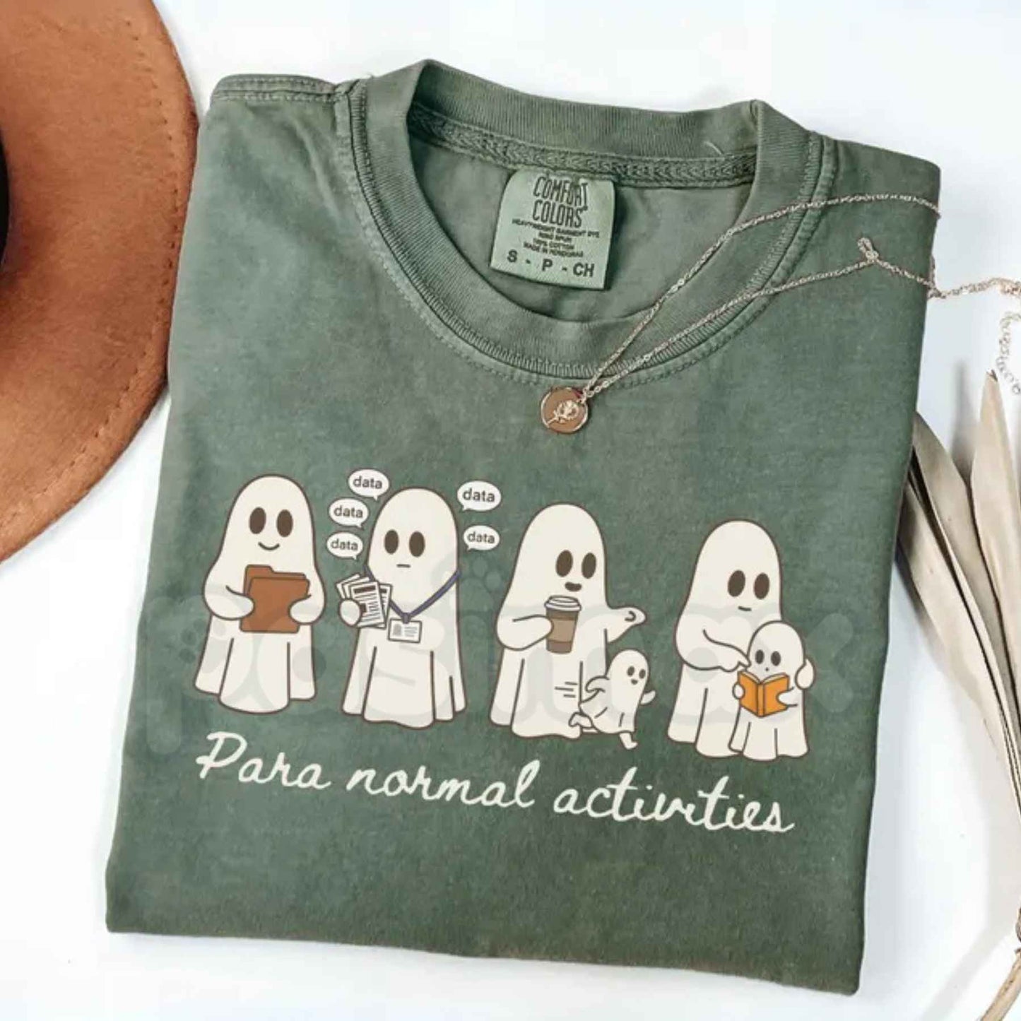 Comfort Colors® Paraprofessional Halloween T-Shirt – "Para Routine" Spooky SpEd & RBT Teacher Aide Graphic Tee, Fall Classroom Gift-Pasimax