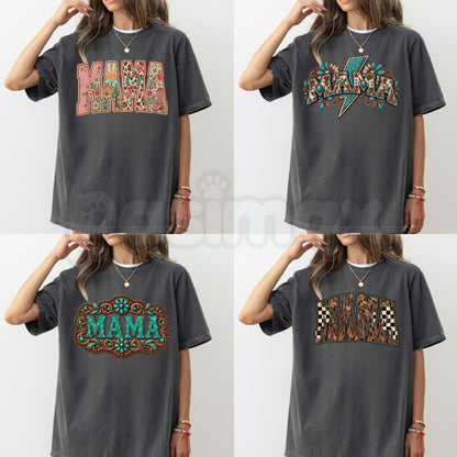 Comfort Colors® Pick Your MAMA Western Mystery T-Shirt – Custom Cowgirl Graphic Tee, Vintage Country Blind Bag Unisex Top & Gift-Pasimax