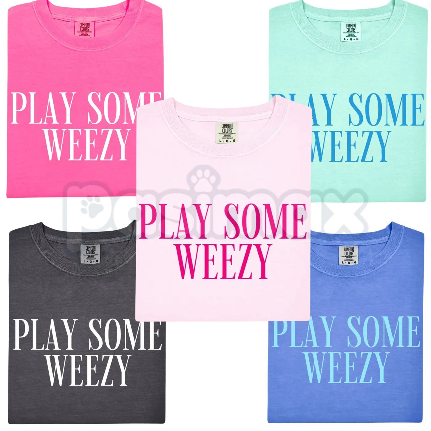 Comfort Colors® "Play Some Weezy" T-Shirt – Vintage Hip Hop Rap Concert Graphic Tee, Retro Lil Wayne Music Fan Top, Aesthetic Festival Streetwear Gift-Pasimax