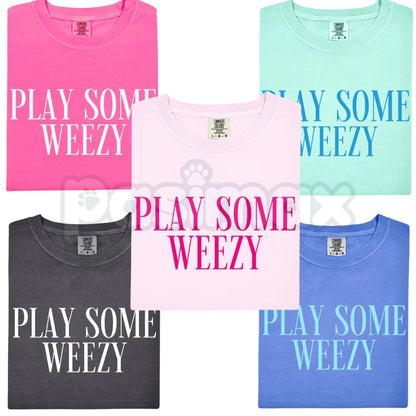Comfort Colors® "Play Some Weezy" T-Shirt – Vintage Hip Hop Rap Concert Graphic Tee, Retro Lil Wayne Music Fan Top, Aesthetic Festival Streetwear Gift-Pasimax
