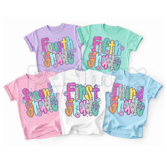 Comfort Colors® Preppy Back to School T-Shirt – Coquette Teacher First Day of School Graphic Tee, Vintage Kids Unisex Top-Pasimax