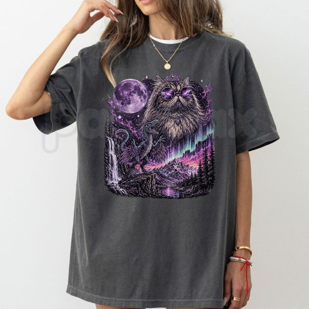 Comfort Colors® Princess Donut and Mongo T-Shirt – Dungeon Crawler Carl Graphic Tee, Vintage Bookish LitRPG Unisex Top & Gift-Pasimax