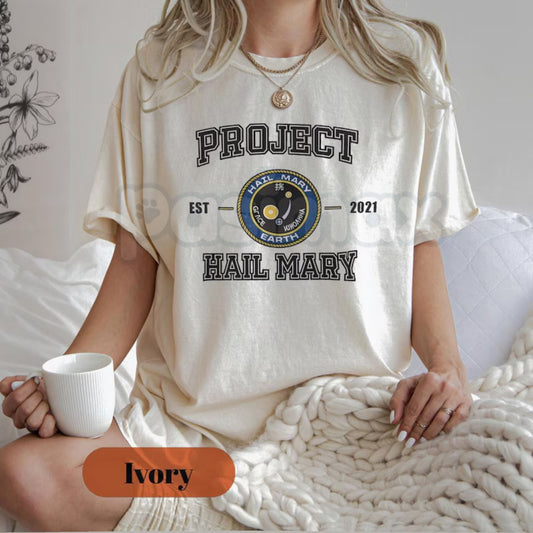 Comfort Colors® Project Hail Mary T-Shirt – Ryland Grace & Rocky Sci-Fi Graphic Tee, Andy Weir Bookish Apparel, "Amaze!" Space Nerd Vintage Shirt-Pasimax