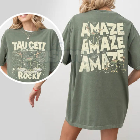 Comfort Colors® Rocky Tau Ceti T-Shirt – Project Hail Mary "Home of Astrophage" Tee, Ryland Grace Sci-Fi Graphic Shirt, Amaze! Bookish Gift-Pasimax