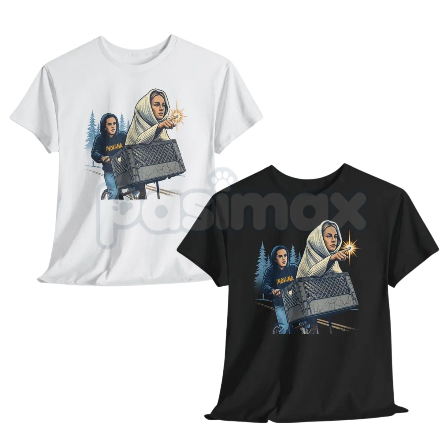 Comfort Colors® Sophie Cunningham & Caitlin Clark Basketball T-Shirt – Retro 90s Style Dual-Player Graphic Tee, Vintage Aesthetic Women's Sports Fan Unisex Top-Pasimax