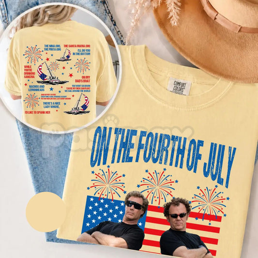 Comfort Colors® Step Brothers "Boats 'N Hoes" T-Shirt – Vintage Retro Summer Movie Shirt, Funny Prestige Worldwide Graphic Tee, Iconic Gift for Him-Pasimax