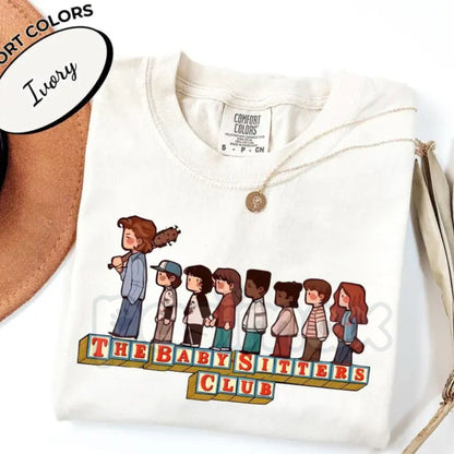 Comfort Colors® Steve Harrington "The Baby Sitters Club" T-Shirt – Retro 80s Hawkins Crewneck, Funny Harrington Babysitter Shirt, Vintage Graphic Tee-Pasimax