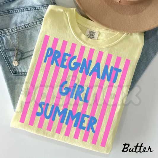 Comfort Colors® Summer Pregnancy Announcement T-Shirt – New Mama Baby Reveal Tee, First Baby "Coming Soon" Shirt, Trendy Mother's Day Gift for Expecting Moms-Pasimax