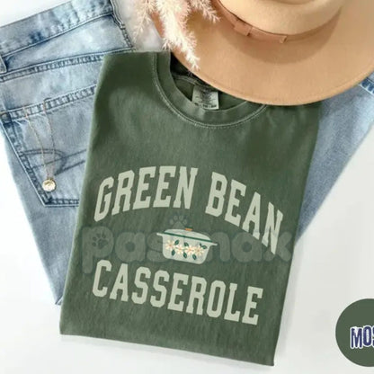Comfort Colors® 'Team Green Bean Casserole' T-Shirt – Funny Thanksgiving Side Dish Tee, Cozy Foodie Fan Apparel-Pasimax