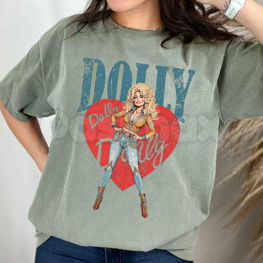 Comfort Colors® Vintage Dolly Parton T-Shirt – Retro Country Legend Graphic Tee, Iconic Southern Icon Unisex Top-Pasimax