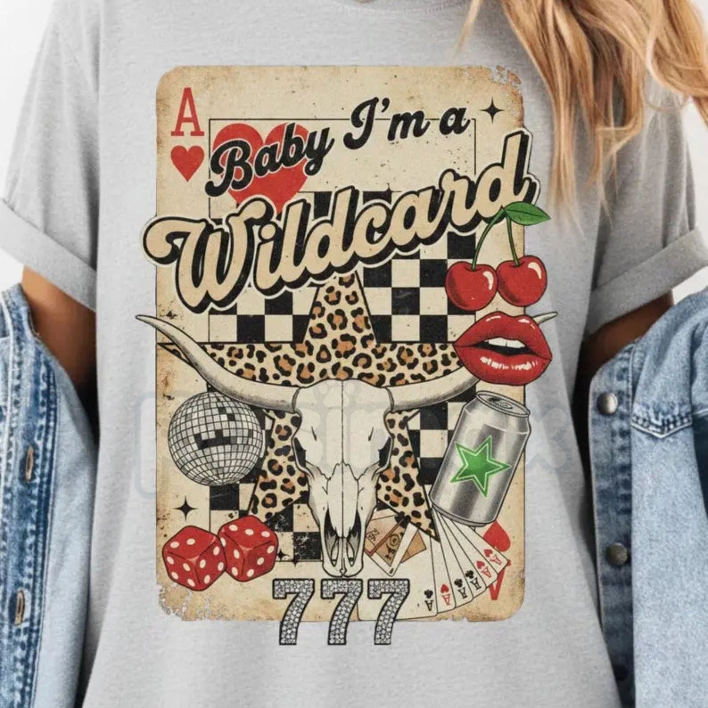 Comfort Colors® Wild Card Cowgirl T-Shirt – Western Collage Graphic Tee, Retro Coastal Cowgirl Shirt, Trendy Desert Aesthetic Streetwear Top-Pasimax