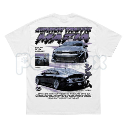 Common Traffic Mafia Stance Car Culture Back Print T-Shirt – JDM Automotive Unisex Cotton Tee-Pasimax