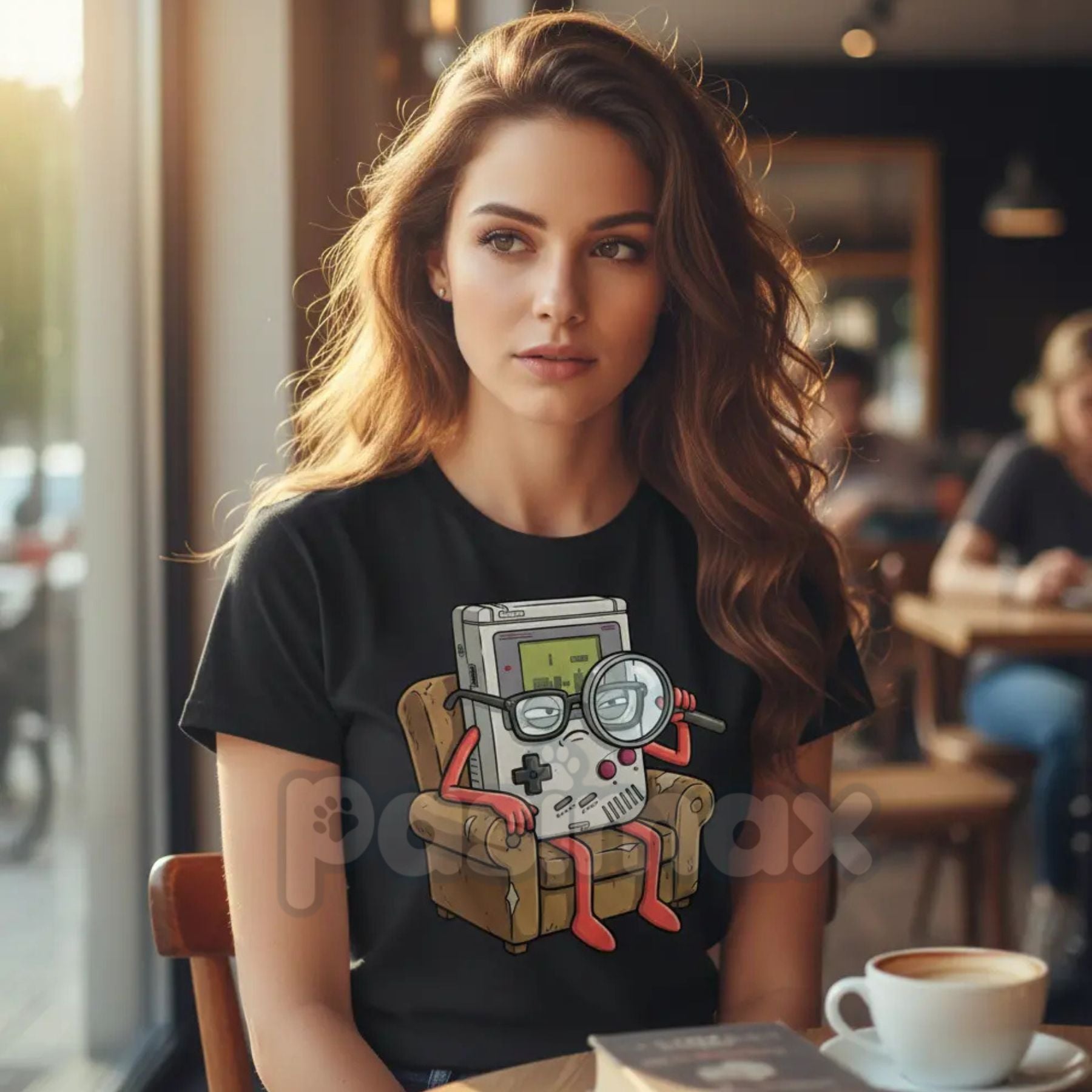 Cool Old Game Boy Detective Shirt - Retro Gaming Console Funny Cotton Graphic Tee, 8-Bit Detective Humor Apparel, Nostalgic Gaming Gift-Pasimax