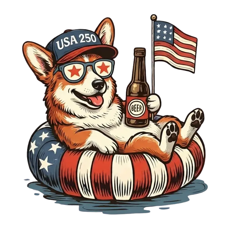 Comfort Colors® 250th Anniversary Dachshund 4th of July T-Shirt – Funny Patriotic Dog Lover Tee, Semiquincentennial USA 1776–2026 Shirt, Wiener Dog Independence Day Gift