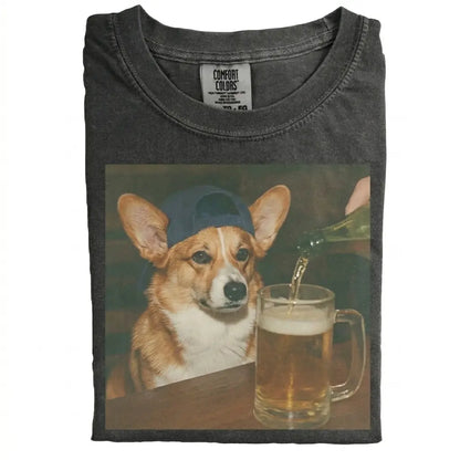 Comfort Colors® Custom Dog Breeds Beer T-Shirt – Vintage 90s Funny Edgy Dog Meme Tee, Aesthetic Brewery Lover Dog Dad Gift Shirt