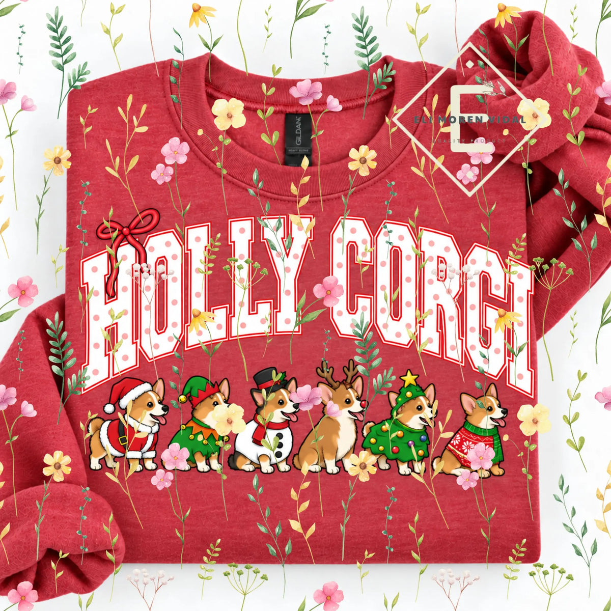 Christmas 30+ Dog Breed Sweatshirt | Merry Dogmas Holly Xmas Crewneck