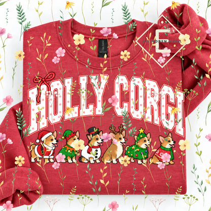 Christmas 30+ Dog Breed Sweatshirt | Merry Dogmas Holly Xmas Crewneck