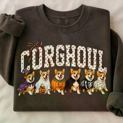Dark Chocolate 30+ Halloween Dog Breeds Sweatshirt | Dog Mom Fall Crewneck