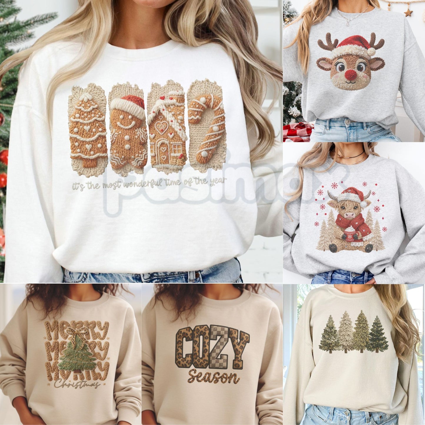 Cozy Season Holiday Sweatshirt | Relaxed Christmas Crewneck Jumper | Fall Winter Aesthetic Comfort Top-Pasimax