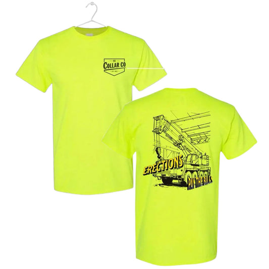 Crane Operator T-Shirt - "Pays the Bills" Blue Collar Work Tee, Men's Apparel Top-Pasimax