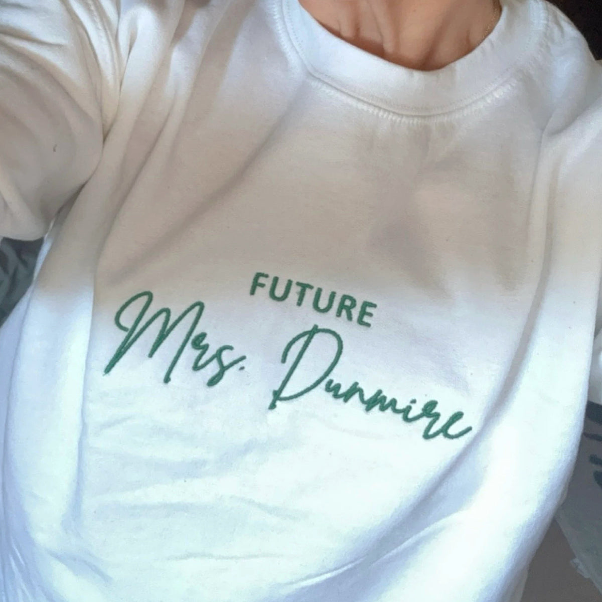 Custom Embroidered Future Mrs Sweatshirt Hoodie, Engagement Gifts for Bride