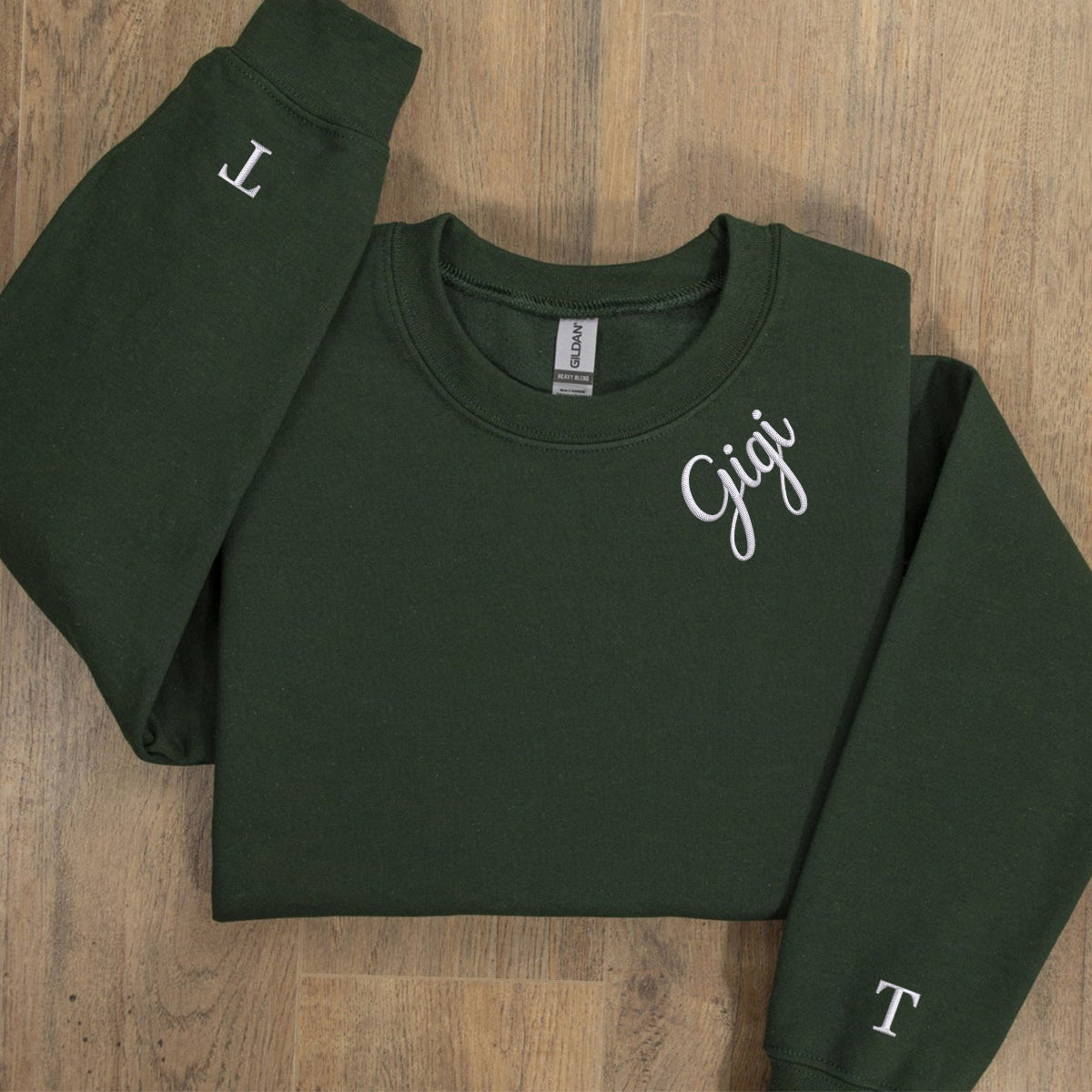 Custom Embroidered Gigi Sweatshirt Hoodie With Grandkids Names Crewneck, Perfect Gift for Grandmother