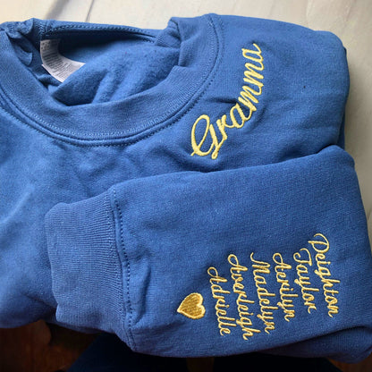 Custom Embroidered Grammy Sweatshirt Hoodie