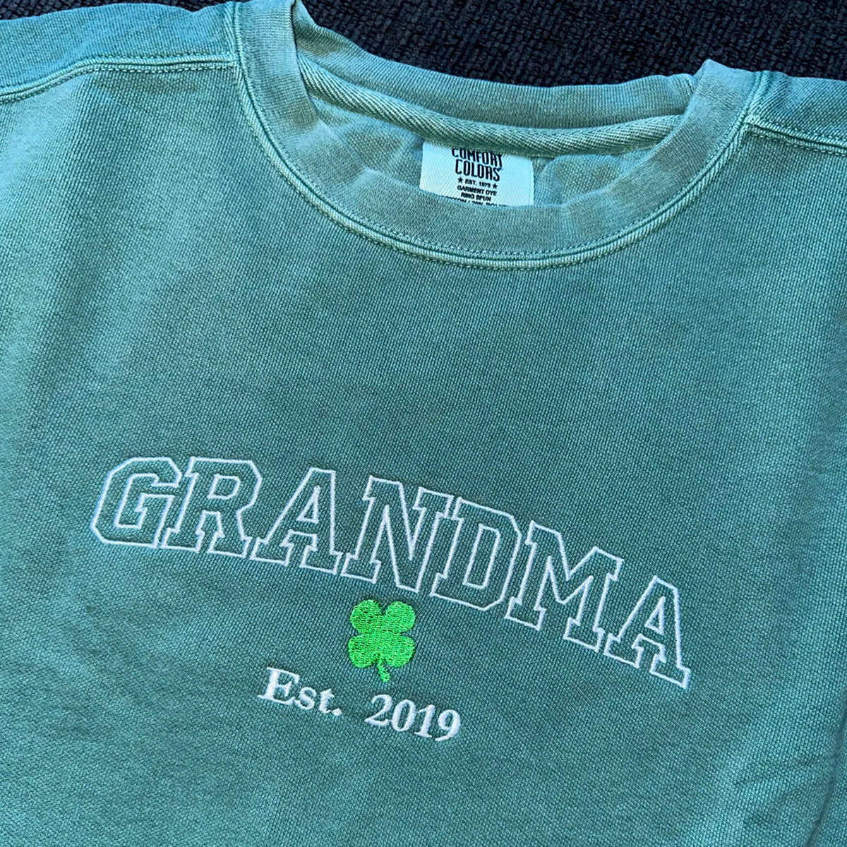 Custom Embroidered Grammy Sweatshirt with Grandkids Names