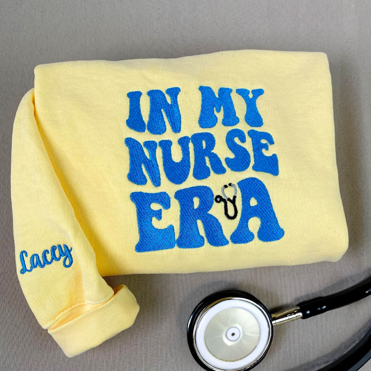 Custom Embroidered In My Nurse Era Sweatshirt, Best Nurse Gift Ideas