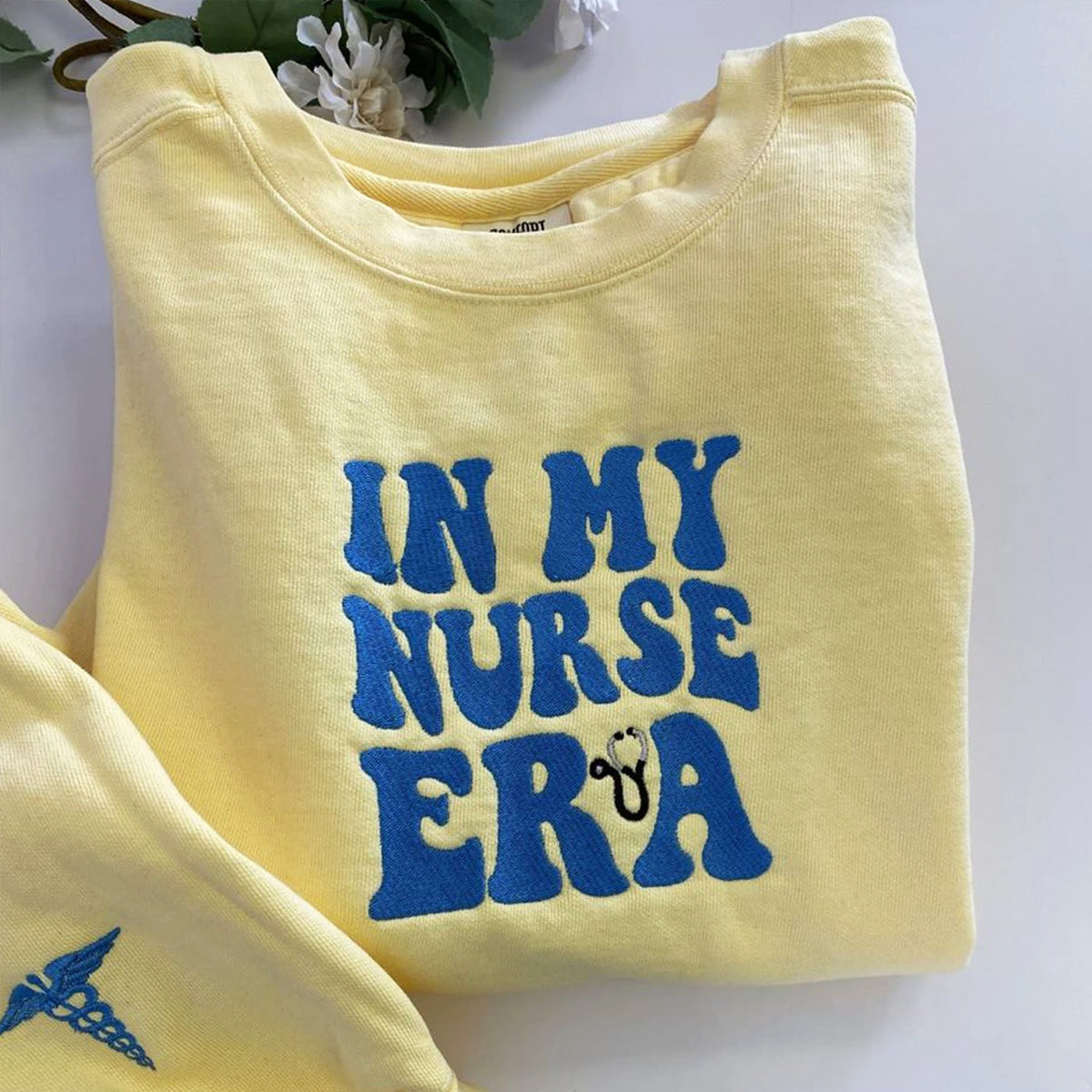 Custom Embroidered In My Nurse Era Sweatshirt, Best Nurse Gift Ideas