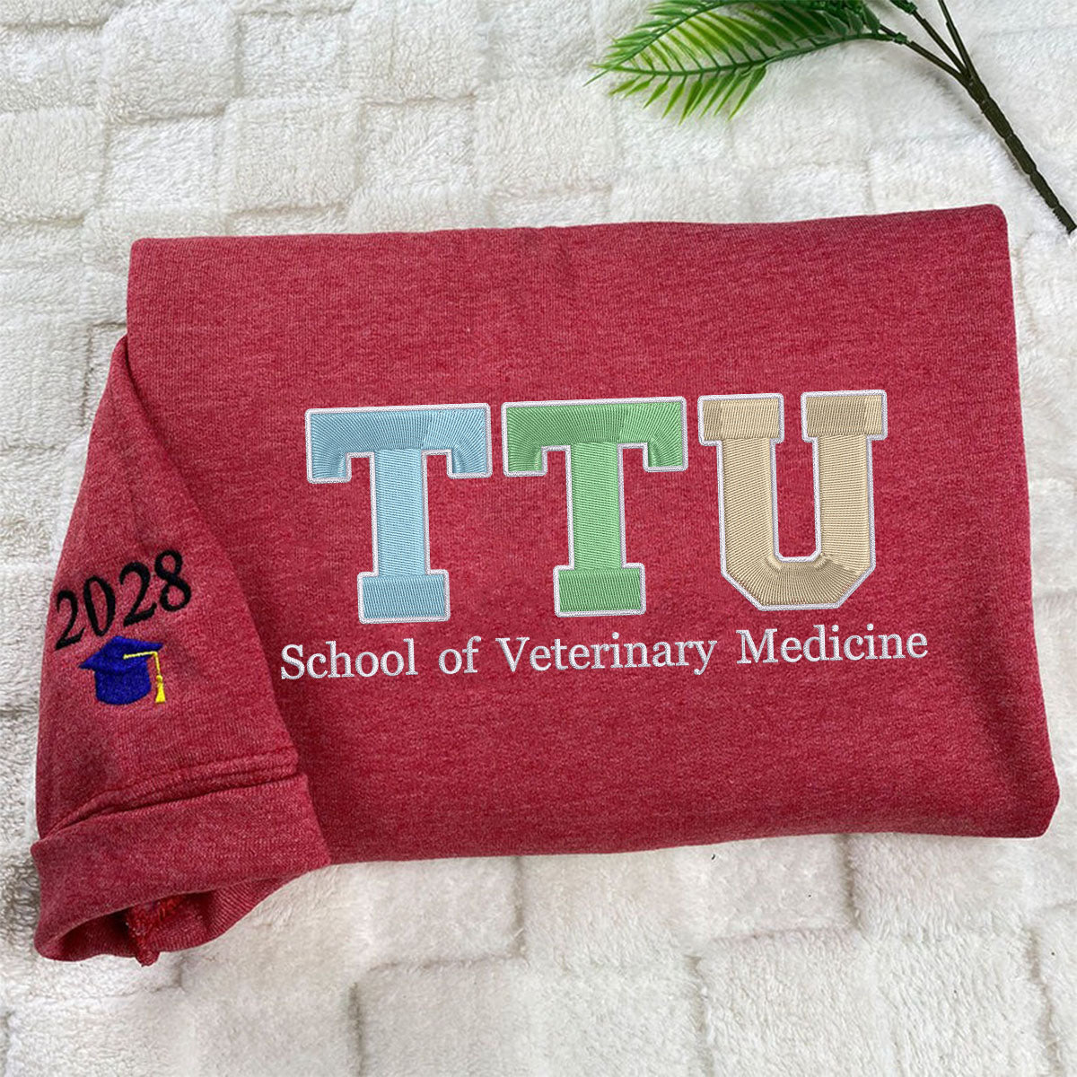 Custom Embroidered Initials Sweatshirts & Hoodies - Personalized University, College for Student