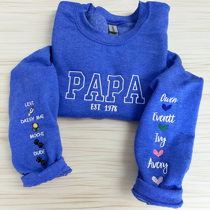 Custom Embroidered Mama Sweatshirt Hoodie with Est Year