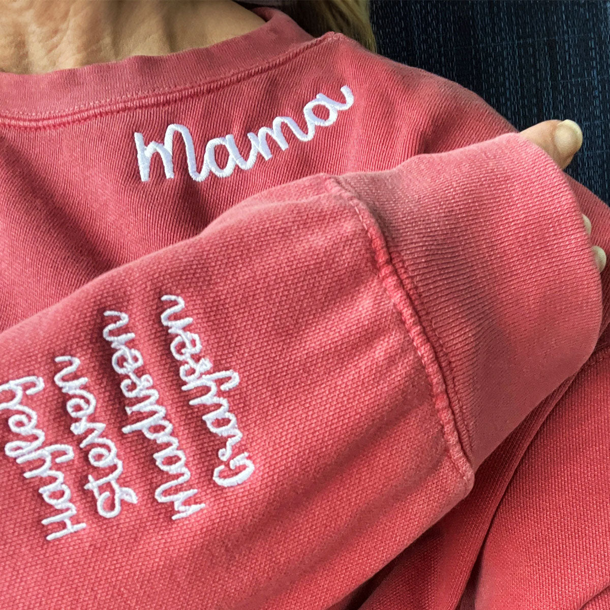 Custom Embroidered Mama Sweatshirt, Mother's Day Gift for Mom