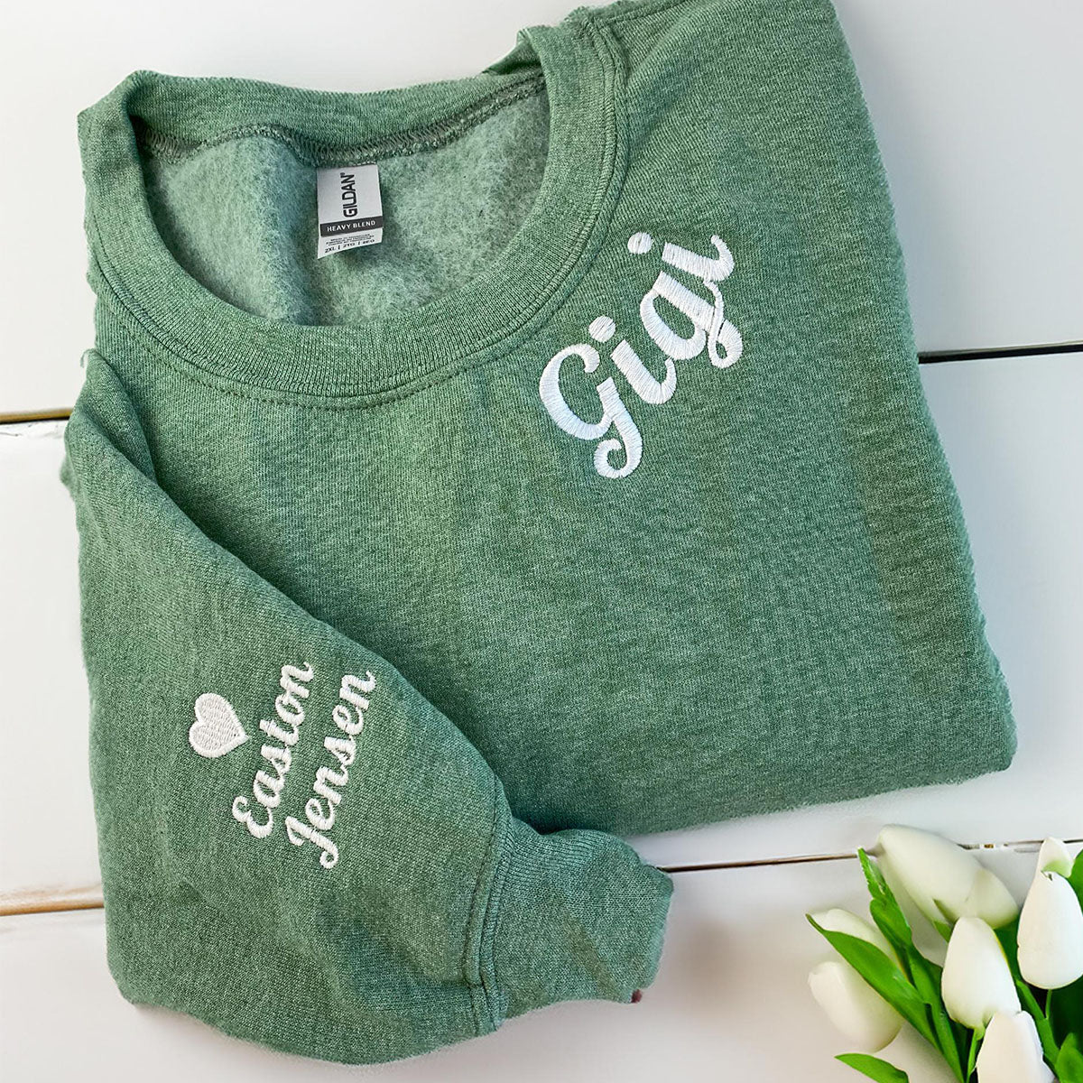 Custom Embroidered Mimi Sweatshirts & Hoodies - Personalized Crewneck for Grandmother