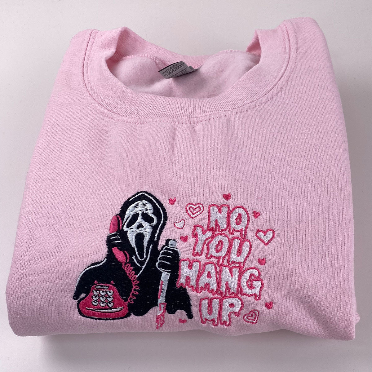 Custom Embroidered No You Hang Up First Sweatshirt Hoodie, Funny Gift Ideas for Halloween Season