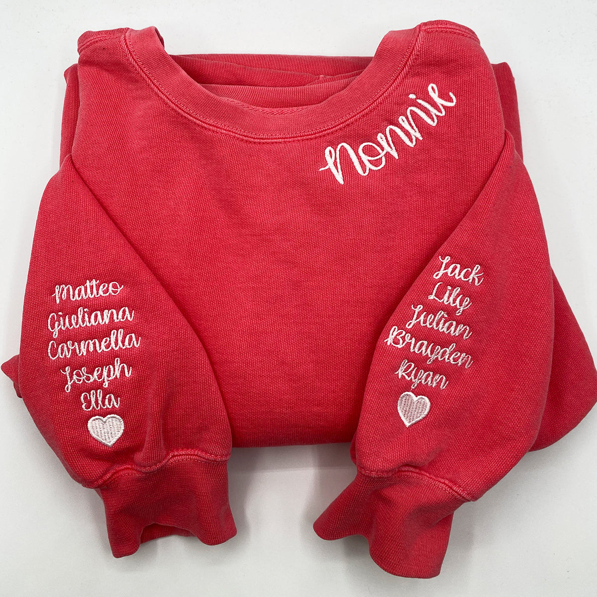 Custom Embroidered Nonnie Sweatshirt, Best Gift for Grandparents