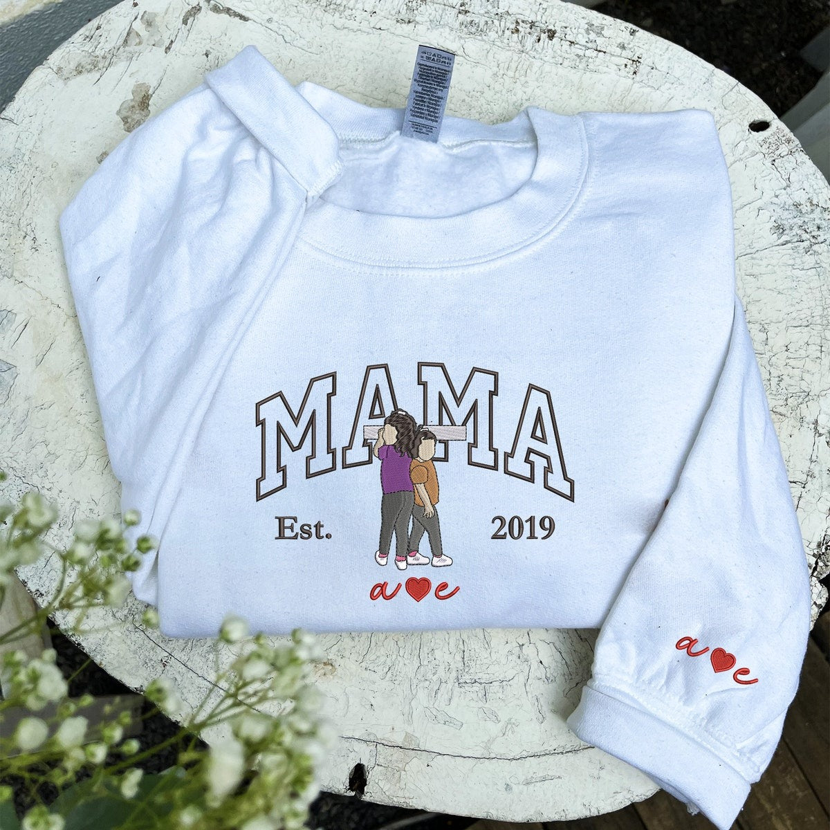 Custom Embroidered Portrait From Your Photo Sweatshirt, Personalized Portrait Hoodie, Birthday Gift Ideas